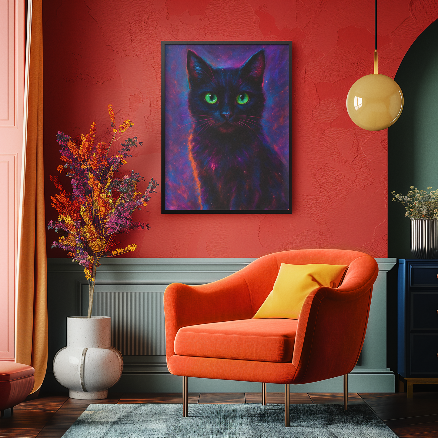 House of Sebastian - Introducing Sebastian the First - "Cosmo Kitty". One black cat who knows too much to be constrained by time or space.