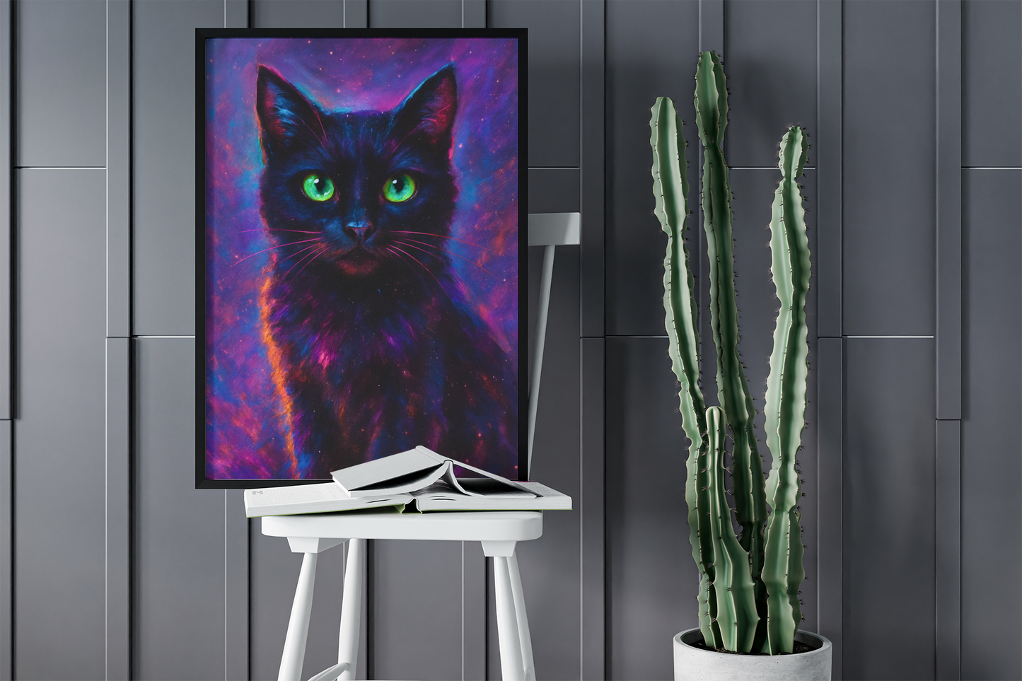 House of Sebastian - Introducing Sebastian the First - "Cosmo Kitty". One black cat who knows too much to be constrained by time or space.