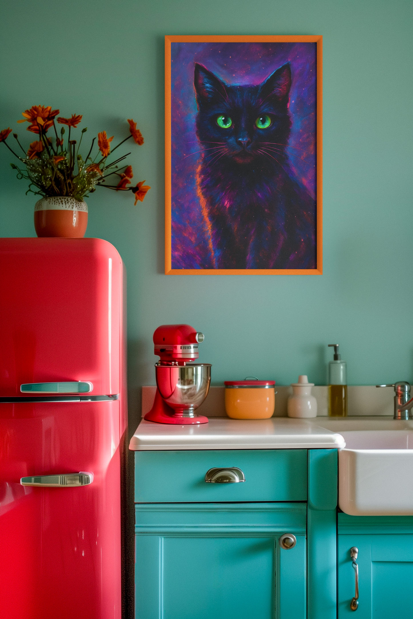 House of Sebastian - Introducing Sebastian the First - "Cosmo Kitty". One black cat who knows too much to be constrained by time or space.