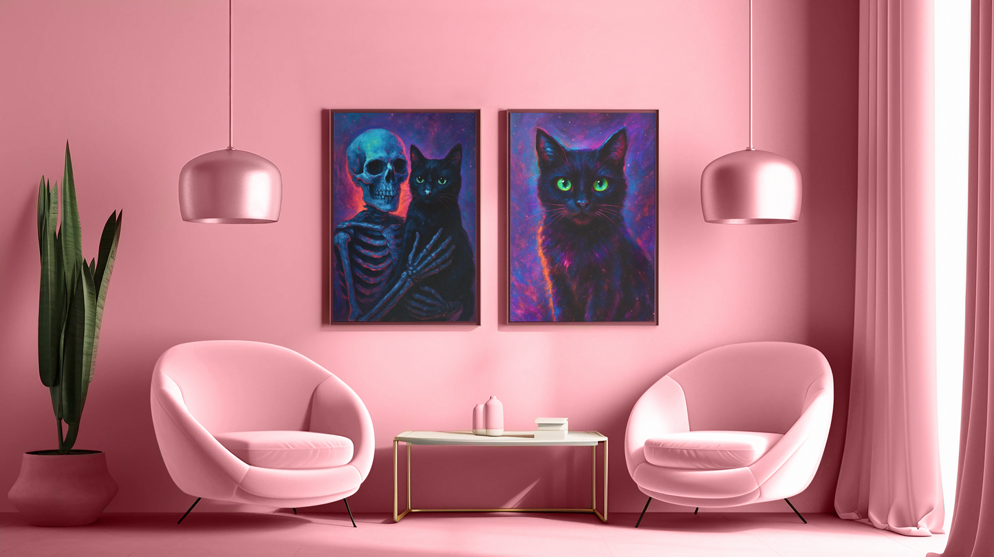 House of Sebastian - Introducing Sebastian the First - "Cosmo Kitty". One black cat who knows too much to be constrained by time or space.